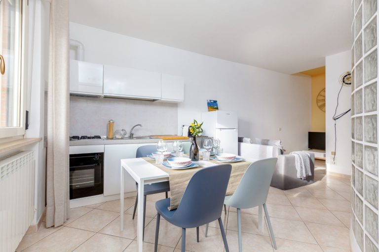 Modern kitchen in Le Marche Italy holiday apartment