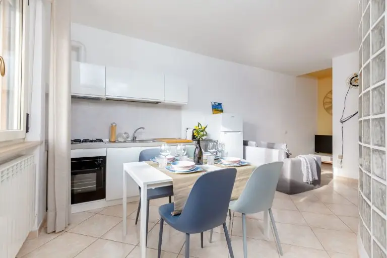 Modern kitchen in Le Marche Italy holiday apartment