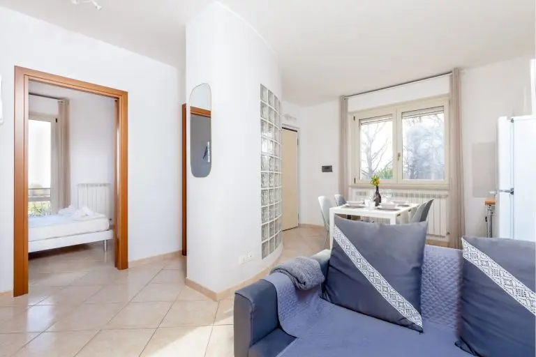 Cozy living room – holiday apartment in Le Marche Italy