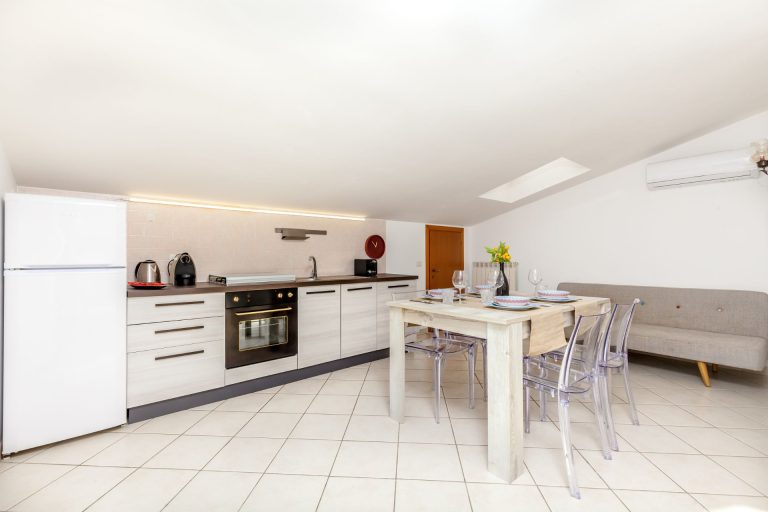 Modern kitchen in Le Marche Italy holiday apartment
